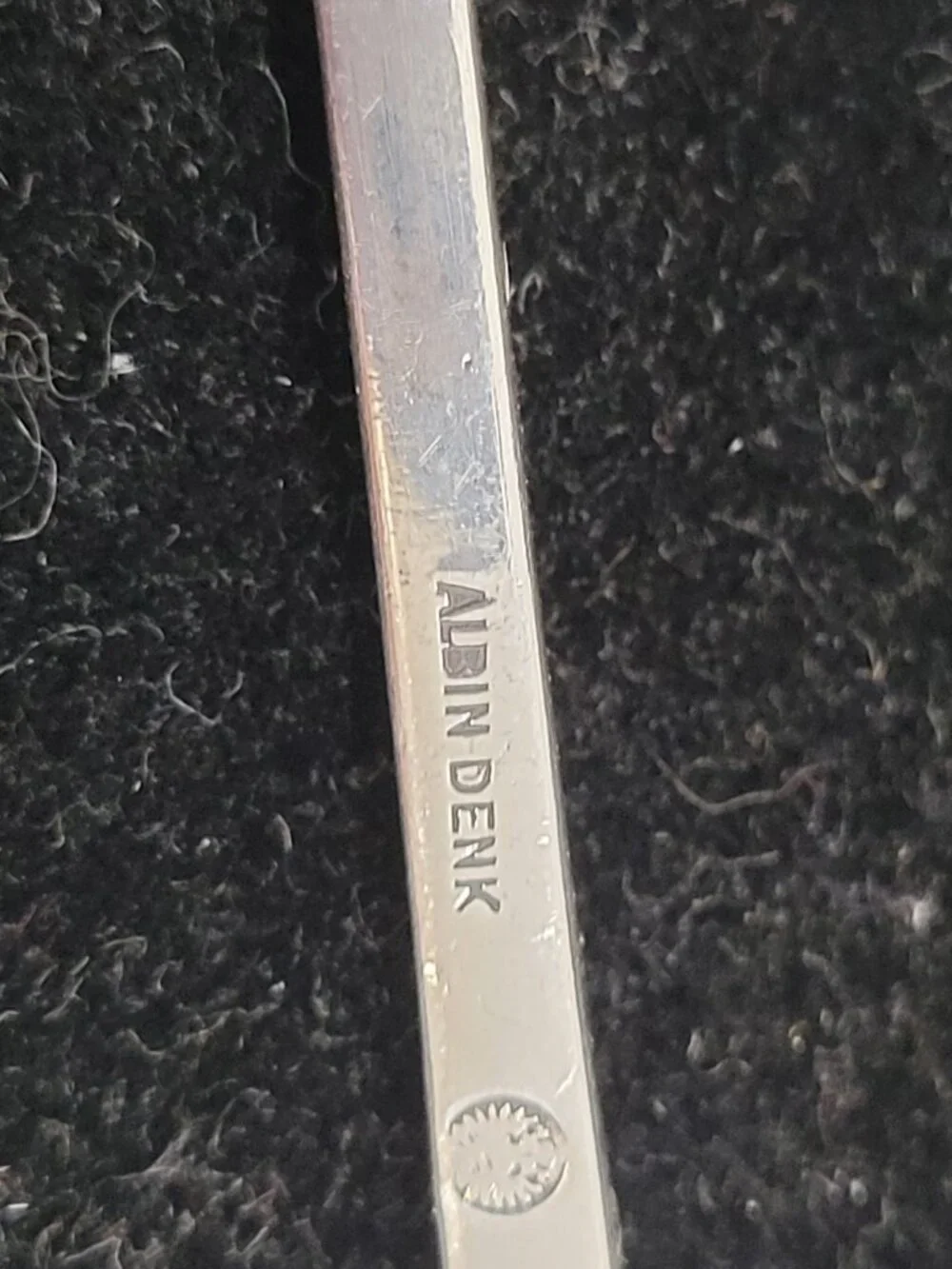 Scandinavian designer Albin Denmark Long Silverplate Spoon